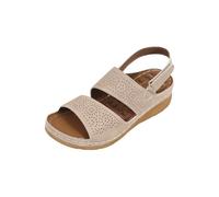 Size 7.5 Women's Orthopedic Sandals Wedges Sport Outdoor Adjustable Sling Back Strap Sandals with Comfortable Plantar Fasciitis Arch Support Ladies Footwear White