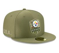 (Size 7 (55.8cm)) Pittsburgh Steelers NFL Snapback New Era Adult Cap Hat - New