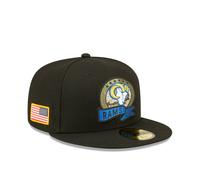 (Size 7) Los Angeles Rams Cap NFL New Era Salute To Service Hat - New