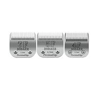 Size 7F/5F/4F Detachable Pet Dog Grooming Blades of Stainless Steel,Compatible with Andis,Oster A5,Wahl KM10 Series,3 Count