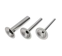 Size 8 Stainless Steel Sausage Stuffer Tube Kit, 3pcs Funnel | Sausage Funnel, Easy to Clean, Safe to Use, Silver Finish, Kitchen Meat Bags