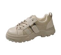 Size 8 Women's Work Boots Hiking Shoes Fashion Breathable Sneakers White Footwear Gift
