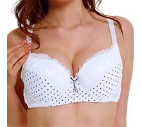 Size Chart Women's Underwear 34/75 36/80 38/85 40/90 42/95 44/100 BCDE Cup Bra Sexy Lace Bra for Women Lingerie Plus Size Corsets & Bustiers For Women, White, 44 C