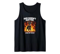 Size Doesn’t Matter Funny Dog Humor Miniature Pinscher Tank Top
