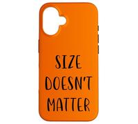 Size doesn't matter Funny Idea White Lie Party Case for iPhone 16