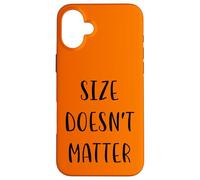 Size doesn't matter Funny Idea White Lie Party Case for iPhone 16 Plus