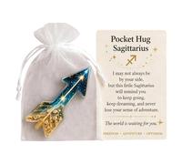 Size Emotion Affirmation Card with Acrylic Constellatory Charm for Friend Christmas Valentines Birthday Present Individualized Starsign Cards
