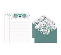 Size Letter Papers Set 4 Wide Lined Papers 2 Envelopes Fit For Baby Shower Wedding Party Invitations Thank You Letter Envelopes Kit Wax Seals For Envelopes Kit Christmas