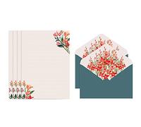 Size Letter Papers Set 4 Wide Lined Papers 2 Envelopes Fit For Baby Shower Wedding Party Invitations Thank You Letter Envelopes Kit Wax Seals For Envelopes Kit Christmas