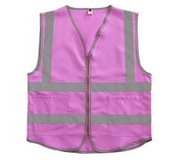 Size M-4XL Security Guard Vest With Pockets Hi Vis Outdoor Construction Protective Workwear High Vis Vest(Color 8,XL-chest 110cm)