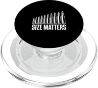 Size Matters Ammo Caliber Tactical Humor PopSockets PopGrip for MagSafe