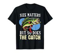 Size Matters But So Does The Catch Fisherman Vintage Fish T-Shirt