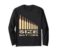 Size Matters - Funny Gun Lover Bullets T-shirt Long Sleeve T-Shirt