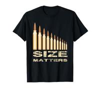 Size Matters - Funny Gun Lover Bullets T-shirt T-Shirt
