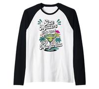 Size Matters Girls Need Big Margaritas Womens Dark Raglan Baseball Tee