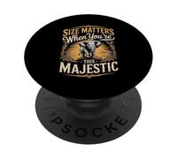 Size Matters When You're This Majestic Elephant Elephants PopSockets Adhesive PopGrip