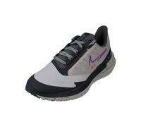 NIKE Women's Air Winflo 9 Shield Sneaker, Cobblestone/Vivid Purple-DK Smoke Grey, 6.5 UK