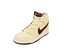 NIKE SB Dunk High Pro PRM Mens Trainers DO9394 Sneakers Shoes (UK 9 US 10 EU 44, Coconut Milk Black Team Orange 100)