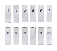 Size Tags 15000pcs 1x3cm Employee ID Digital Wash Label - Serial Number & Apparel Size Garment Tag