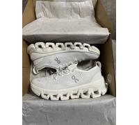 Size UK 7 - ON Running Cloud X Tempo Trainers White Ivory Ice Black - RRP £170