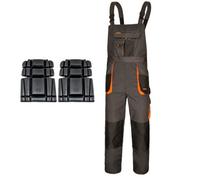 Size Uk40 Eu56 Artmas Classic Orange Bib Brace Overalls For Men Durable Workwear With Kneepads And Adjustable Fit