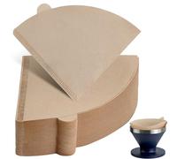 Sized for V02 Cone Coffee Filters Pour Over for YETI Pour Over Dripper | 100 PCS Disposable pour over filters, Unbleached, Composable, Tear-Resistant, for Pour Over Brewing, Convenient Brew
