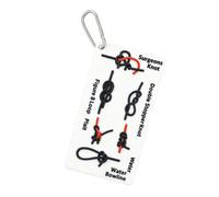 Sized Knot Tying Practice Board Rope Learning Knot Tying Training Board with Clear Diagrams Outdoor Knots Practice Tool for Camping Hiking