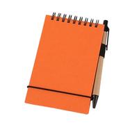 Sized Memo Pad 50 Sheets Unruled Elastic Strap Closure Small Twin Coil Binding Notepads for Sketching Note Taking Pocket Size Notebook