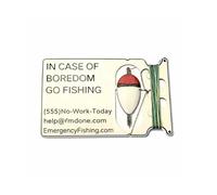 Sized Thin Metal Fishing Card Complete with Essential Tackle for on the Go Anglers Multi Pattern Option Careful Fishing Accessory