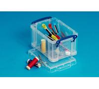 Sizes 0.07 - 2.1 Litre Really Useful Boxes (PACKS of 10) Small Clear Storage Box