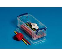 Sizes 0.07 - 2.1 Litre Really Useful Boxes (PACKS of 10) Small Clear Storage Box