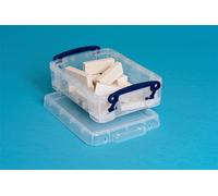 Sizes 0.07 - 2.1 Litre Really Useful Boxes (PACKS of 10) Small Clear Storage Box