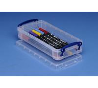 Sizes 0.07 - 2.1 Litre Really Useful Boxes (PACKS of 10) Small Clear Storage Box