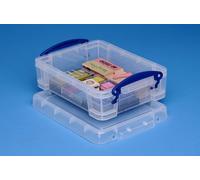 Sizes 0.07 - 2.1 Litre Really Useful Boxes (PACKS of 10) Small Clear Storage Box