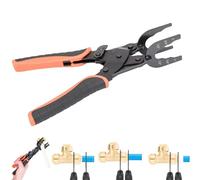 Sizes 1/2", 3/4", 1" Disconnect Pliers, Push Fit Disconnect Tong Tool, Multi-Sized Removal Tool, Push to Connect Removal Tools Disconnects Tongs for PVC Copper Pipe (1 PC)