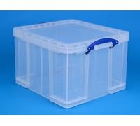 Really Useful 42L Plastic Storage Box - Clear
