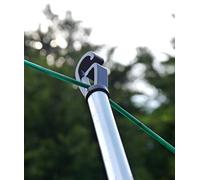 Sizi Ltd Extra large Heavy Duty Washing Line Prop Clothes Pole Extendable Galvanized Metal Line Prop Powder Coated Finish Telescopic Home Outdoor Multi Color