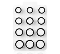 Sizing Kit for Oura Ring Gen 4, Smart Ring Sizer Tool Includes Sizes Size 4 to 15 for Precise Finger Before You Buy Accurate Pre-Purchase Measurement Measure Measuring Measurer Accessories Kit (Black)