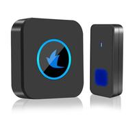 SIZKCDI Wireless Doorbell, Waterproof Plug-in Cordless Door Chime Kit, 1000ft Range, 5 Volume Levels with 55 Chimes and LED Flash Lights