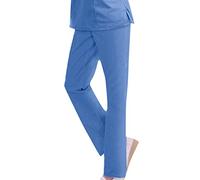 Sizoer Nurses Healthcare Work Wear Scrub Trouser - Unisex Men'S Women'S Nurse Career Salon Hairdressing Spa Nail Work Uniform Nurses Working Bottom Pants Elasticated Lightweight Scrub Trousers Blue