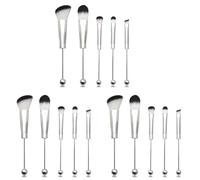 Sizoriruk 3X Beadable Makeup Brushes Silicone Beads DIY Makeup Cosmetic Brushes Beaded Brushes Kit for DIY