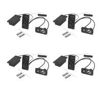 Sizoriruk 4X Electric Violin Pickup Piezo Preamp Accessory with Active Tone System Brass