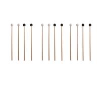 Sizoriruk 6 Pairs of Rubber Drumsticks Percussion Instrument Parts Xylophone/Marimba Mallets Hammer -3 Rubber