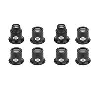 Sizoriruk 8PCS Loupe Eyeglass Magnifiers Set 5X 10X 15X 20X Watch Repair Loupe Magnifier Set Magnifying Glass for Watch Jewellery