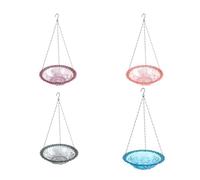 Sizoriruk Bird Flower Shaped Hanging Bird Feeder Birdbath for Garden Outdoor,Yard Farm Supplies,Hummingbird Feeder Supplies E