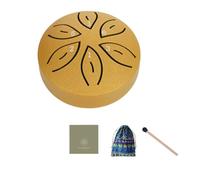 Sizoriruk Children'S Musical Instruments Orff Instruments Crafts Mini Hollow Drum 3 Inch 6 Tone Gold