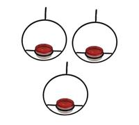 Sizoriruk Hummingbird Feeder, Beautiful Hanging Bird Feeder with Circular Metal Frame & Metal Bottle. Hummingbird Feeder