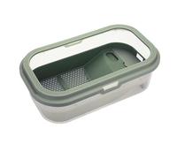 Sizoriruk Turtle Tank for Home Use with Sun Terrace Fish Turtle Mixed Breeding Tank Reptile Aquarium Tank Green Type