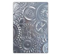 Sizzix 3-D Embossing Folder 662715, Mechanics by Tim Holtz, One Size
