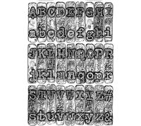Sizzix 3-D Texture Fades Embossing Folder 664760 Typewriter by Tim Holtz One Size, Multicolour